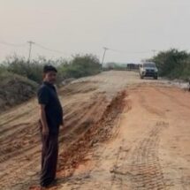 Jalan Sontang-Duri Rohul Kembali Bisa Dilalui, 3 Titik Rusak Sudah Diperbaiki
